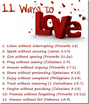 11 Ways to Love