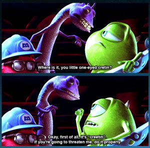 Monsters Inc Quotes Labels: monsters inc. (2001)