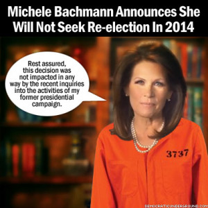Michelle Bachman's crazy train has entered the station..