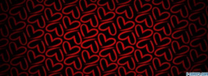 red and black heart pattern facebook cover