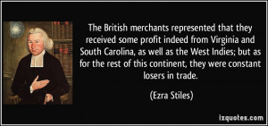 The British merchants represented that they received some profit ...