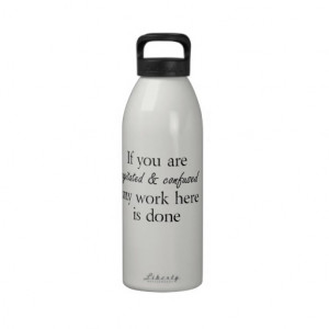 Funny water bottles humor quotes joke gifts girls