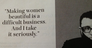thought, 'It doesn't matter what that woman is wearing,' but then I ...