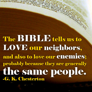 Quotes: G.K. Chesterton @ the Bible