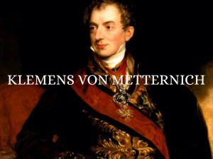 Metternich 1. klemens von metternich