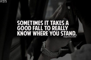 Know where you stand....