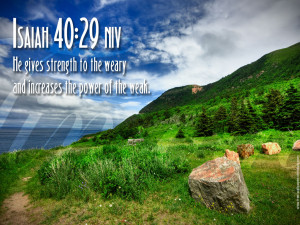 Isaiah 40:29 – Power and Strength Papel de Parede Imagem