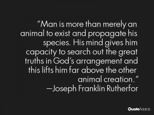 Joseph Franklin Rutherfor Quotes