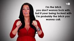 ... is me in a nutshell I miss Ramona on the new season of mob wives. More