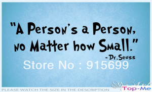 ... Dr Seuss Why fit in when you were born to stand out Vinyl Wall Quote