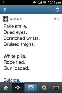 suicide poems | The dangerous hypocrisy of Instagram | Mr Josh Holley ...