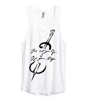 Image of If I Stay Inspired Cello Quote Tank
