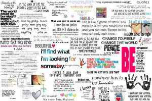 Positive Quotes Collage by Aley-Hand-Rough