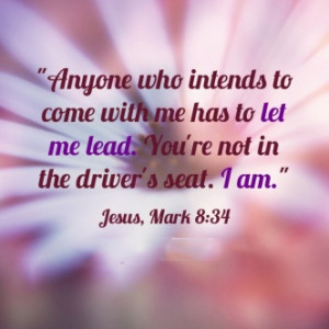 Let God lead you...