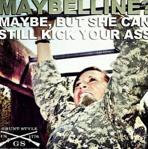 Female Soldier Referring...