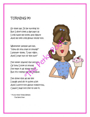 special selection 70th birthday poems, ideal for a card or 70th ...