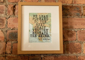 Jack Kerouac Inspirational Travel Quote Print - Hand-Pulled ...