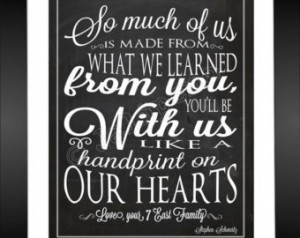 ... Farewell Graduation Moving Friend Gift Wall Art Teacher Appreciation