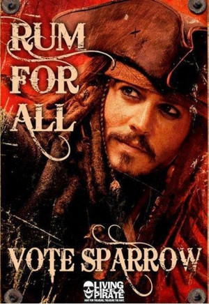 Captain Jack Sparrow Funny Quotes | Captain Jack as the president ...