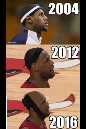 Lebron Hairline Meme and Miami Heat Joke Receding Hairline