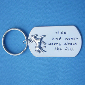 Personalized Horse Lover Key Chain Custom Horse Quote Horse Charm. $24 ...