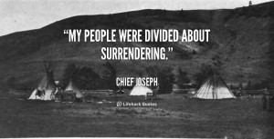 My people were divided about surrendering.”