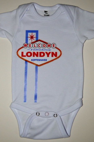 Las Vegas sign Personalized funny baby onesie by babyinkclothing, $8 ...