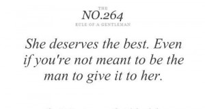 Rule of a gentleman!