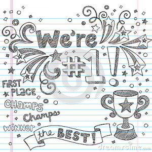 Sports Trophy Champion Sketchy Notebook Doodles Royalty Free Stock ...