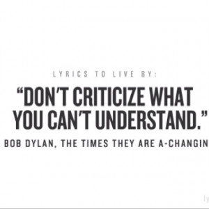 all you people judging!