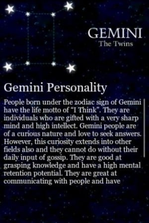 Gemini Characteristics