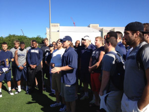 Earlier this morning, a group of Penn State football players led by ...