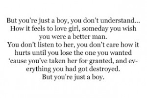 IF I WERE A BOY.