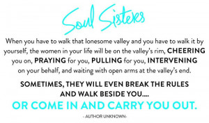 Soul Sisters, Friendship. Girlfriends.