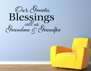 ... Grandchildren Blessings Vinyl Wall quote Decal home Decor Wall Sticker