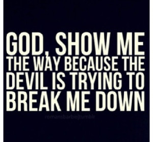 God show me the way