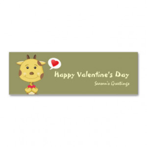Valentine Sayings Business Cards