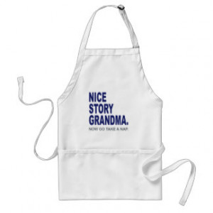 Funny Grandma Quotes Cooking Aprons