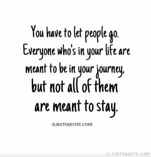 You have to let people go