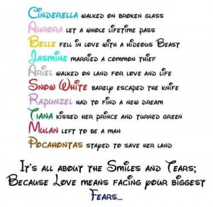 Disney princess love quotes and sayings - Words On Images: Largest ...