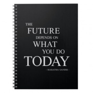 The Future Inspirational Motivational Quote Spiral Note Books