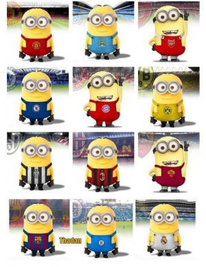 Minion Soccer Players, Messi Minion, Soccer Minions, Minions Galore ...