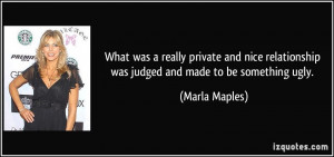 What was a really private and nice relationship was judged and made to ...