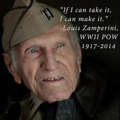 Unbroken is a movie recently released about this man. If you don't ...