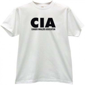 CIA - canabis inhalers association. Funny t-shirt