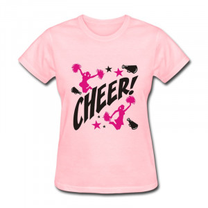 ... Short Sleeve Woman Tee-Shirt Cheer For Your Team Printed T for Lady