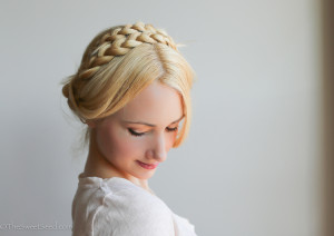 crown braid hair tutorial