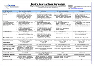 Touring Caravan Cover Comparison - My Insurance Quotes