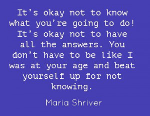 Maria Shriver, from her 2012 commencement speech, 