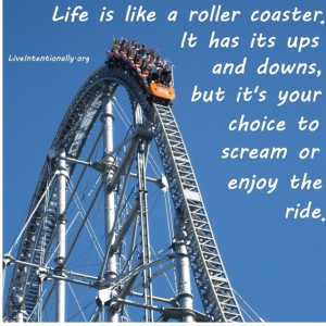 Life is like a roller coaster...